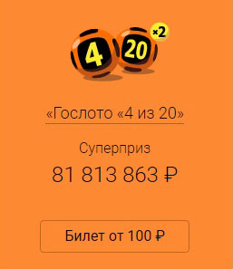 Спортлото 4 из 20 тираж 87 Спортлото 4 из 20 тираж 87