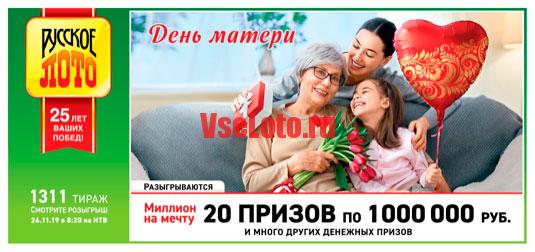 Размер Джек-пота Русского лото